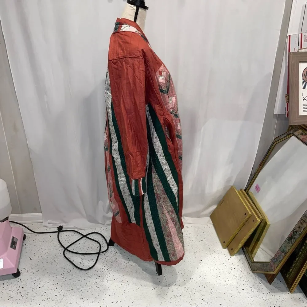 Hand Crafted Multicolor Quilted Robe - Picture 9 of 13